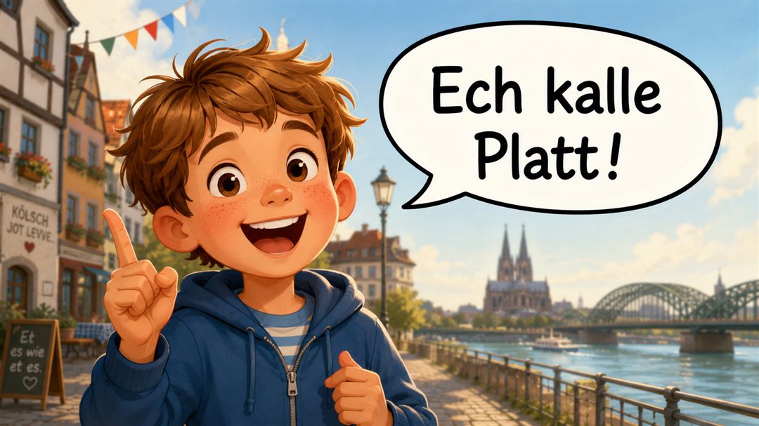 Comic-Stile: Kind spricht Platt